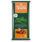 Milk chocolate with almonds with stevia 75 g