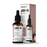 ADEK vitamin drops (800 Mcg + 100 Mcg + 12 Mg + 75 Mcg) gluten-free 30 ml