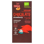 Gluten-free strawberry chocolate BIO 80 g (super fudgio)