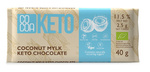 Keto Coconut Chocolate with MCT Oil, No Added Sugar, Organic 40 g – Cocoa