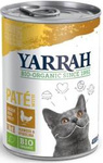 Adult cat food, chicken pate with spirulina and algae BIO 400 g - Yarrah