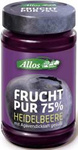 Blueberry Fruit Spread (75% fruit) Organic 250 g – Allos