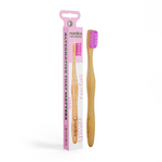 Bamboo Pink Medium-Hard Toothbrush - Nordics