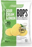 Cream and onion flavored chips GLuten free. BIO 85 g