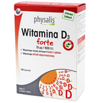 Vitamin D3 forte dietary supplement 100 capsules - PHYSALIS