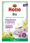 Holle Organic Milky Rice Cereal Blueberry & Banana, No Added Sugars, Gluten-Free, from 6 Months, 200 g