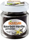 Organic Ground Bourbon Vanilla in a Glass Jar 15 g - Biovegan