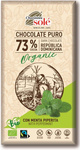 Dark chocolate 73% cocoa with mint Organic 100 g – Chocolates Sole