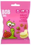 Bob Snail Apple & Raspberry Fruit Snacks, No Added Sugars, Gluten-Free, 40 g