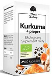 Turmeric with pepper bio dietary supplement 60 capsules (555 mg) - Gifts of Nature
