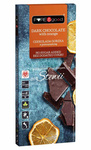 Bitter Chocolate with Orange with Erythritol and Steviol Glycosides No Sugar Added 125 g- Pure&Good