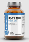 Vitamin D3-Vit 100 µg (4000 IU) gluten-free dietary supplement 120 capsules – Pharmovit
