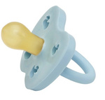 Rubber Round Pacifier, Ducks, Blue, 0-3 months – Hevea
