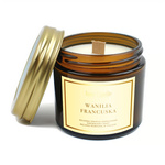 Scented Soy Candle with Wooden Wick, French Vanilla, 120 ml – Your Candle