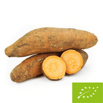 Fresh orange yams BIO - about 6 kg