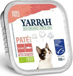 Yarrah Organic Cat Food Salmon Pâté with Algae 100 g