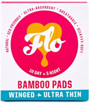 Bamboo sanitary pads with wings (10 day pads + 5 night pads) - Flo