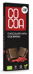 Raw Chocolate with Organic Goji Berries 40 g – Cocoa