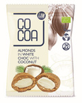 Almonds In White Coconut Glaze Bio 70 g - Cocoa