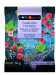 Candy with lemon balm, lavender and forest fruits with stevia without sugar 50 g - Pure&amp;Good