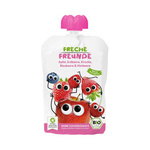 Apple, Blueberry, Raspberry, Strawberry & Cherry Fruit Puree, No Added Sugars, Gluten-Free, from 6 Months, Organic, 100 g – Freche Freunde