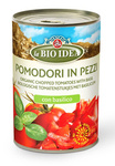 Sliced tomatoes with basil BIO 400 g (240 g) (Can) - La Bio Idea