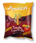 Tomato flavored corn chips rolls gluten free BIO 100 g