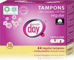 Gentle Day 100% Organic Cotton Tampons - Regular, 18 pcs.