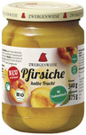 Peaches halves in light syrup gluten free bio 340 g (175 g) (jar) - ZWERGENWIESE