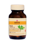 Sattva Tulsi Extract, 60 Capsules, for Respiratory & Immune Support - Dietary Supplement