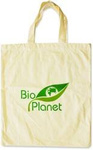 Cotton shopping bag with logo – Bio Planet