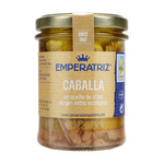 Mackerel fillets in BIO extra virgin olive oil 190 g (125 g) (jar) - Emperatriz