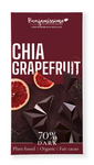Organic Gluten-Free Dark Chocolate with Chia and Grapefruit, 60 g – Benjamissimo