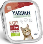 Cat food, beef and poultry pate with chicory BIO 100 g - Yarrah