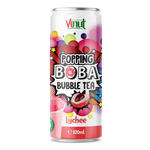 Popping Boba Bubble Tea with Lychee Juice 320 ml – Vinut