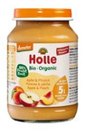 Apple - peach gluten-free from 5 months Demeter BIO 190 g (jar) - Holle