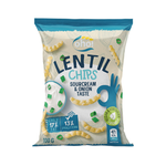 Red lentil chips with cream and onion flavor 100 g