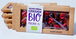 Milk chocolate with blackcurrants and raspberries bio 53 g