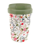 PLA flowers and birds 350 ml plastic travel mug - Chic-Mic-Mic