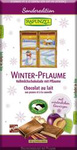 Milk chocolate with prunes winter BIO 80 g