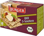 Crispy wholemeal bread 5 grains BIO 250 g