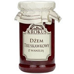 Strawberry jam with vanilla reduced sugar gluten free 235 g - Krokus
