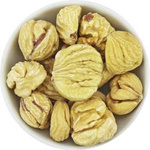 Dried chestnuts peeled BIO raw 25 kg.