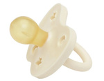Natural rubber round pacifier, Flowers, pink, 0-3 months – Hevea