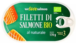Organic Salmon Fillet in Natural Brine 170 g/100 g – We Love Salmon
