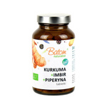 Turmeric + ginger + piperine bio dietary supplement 240 tablets 120 g - BATOM