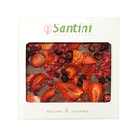 Milk chocolate with raspberry, strawberry and currant, no added sugar, gluten-free 80 g – Santini