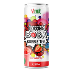 Popping Boba Bubble Tea with Strawberry Juice 320 ml – Vinut