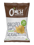 Chickpea chips with sea salt and black pepper gluten free bio 40 g - O'Nest