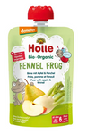 Mousse in a tube fennel frog (pear - apple - fennel) without added sugars from 6 months Demeter BIO 100 g - Holle